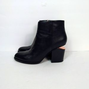 Alexander Wang Gabi black leather ankle boots